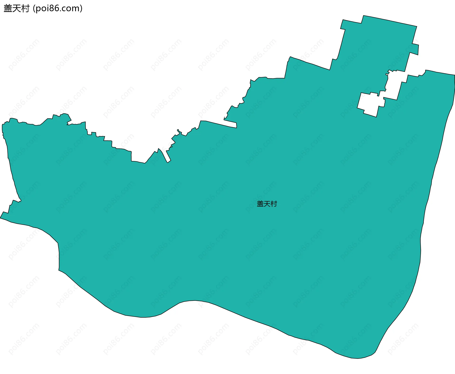 盖天村边界地图