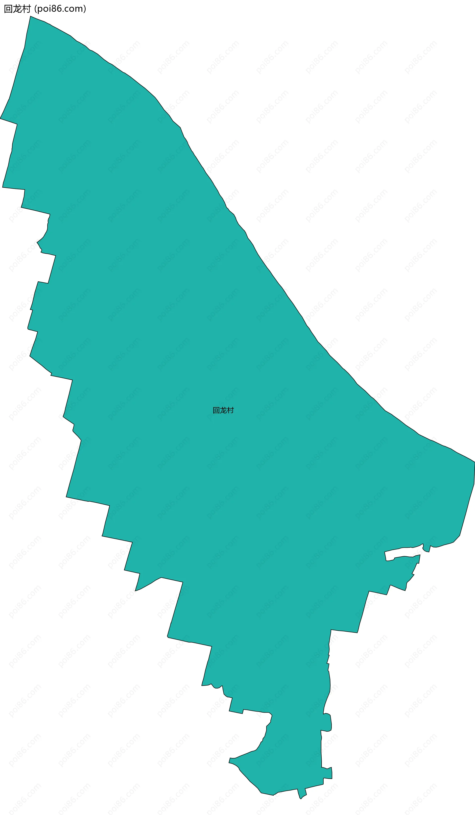 回龙村边界地图
