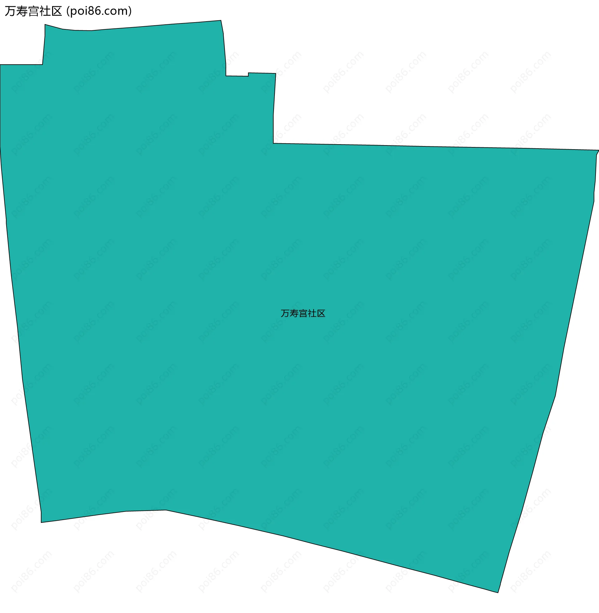 万寿宫社区边界地图