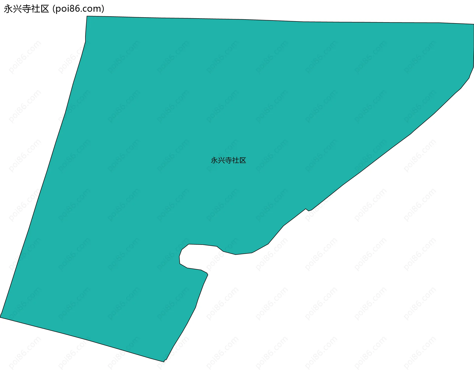 永兴寺社区边界地图