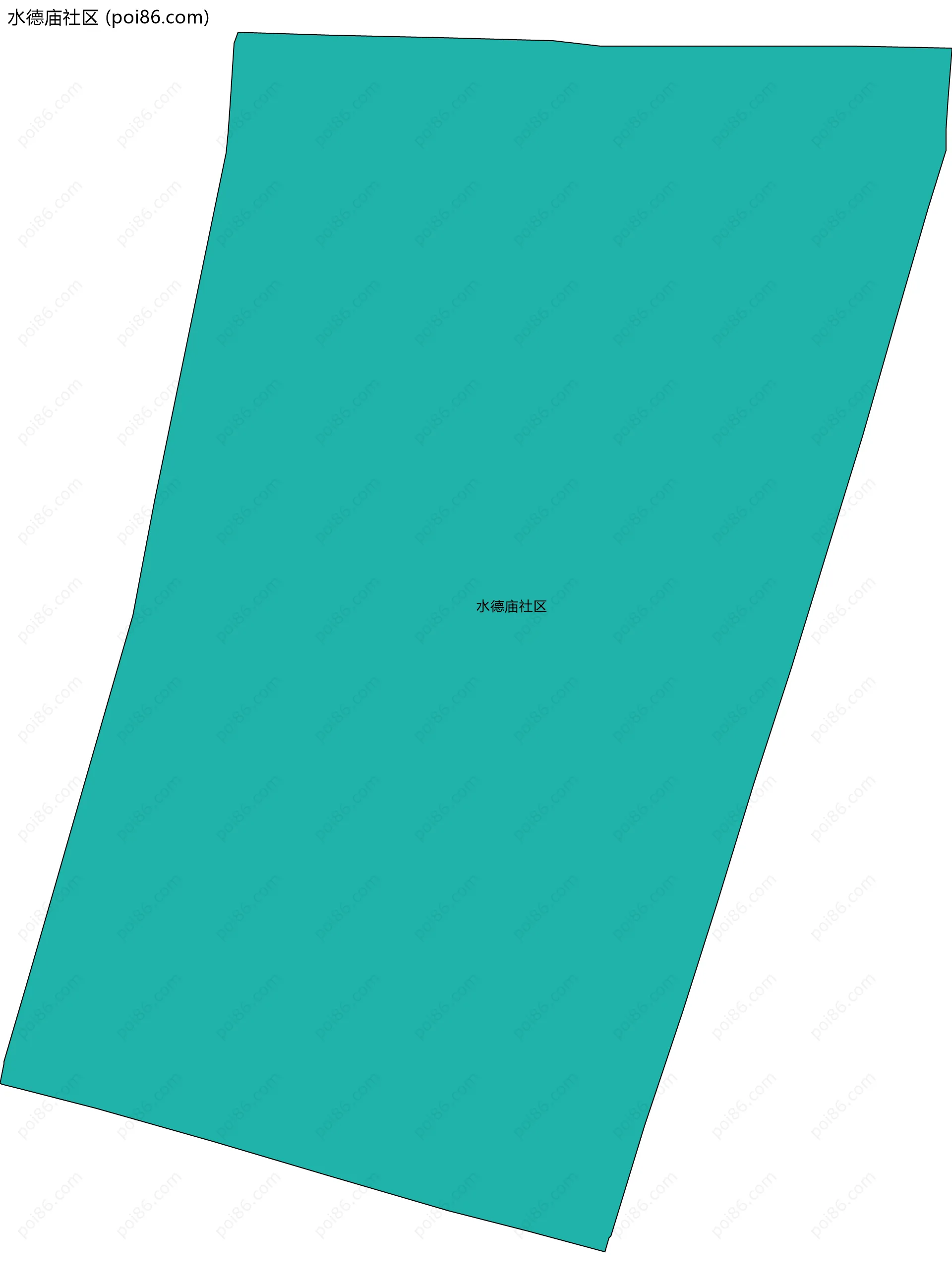 水德庙社区边界地图