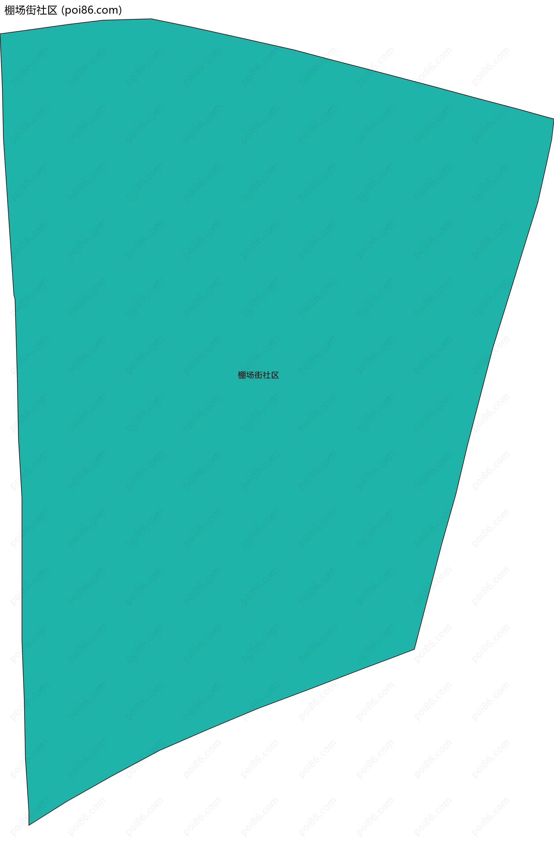 棚场街社区边界地图