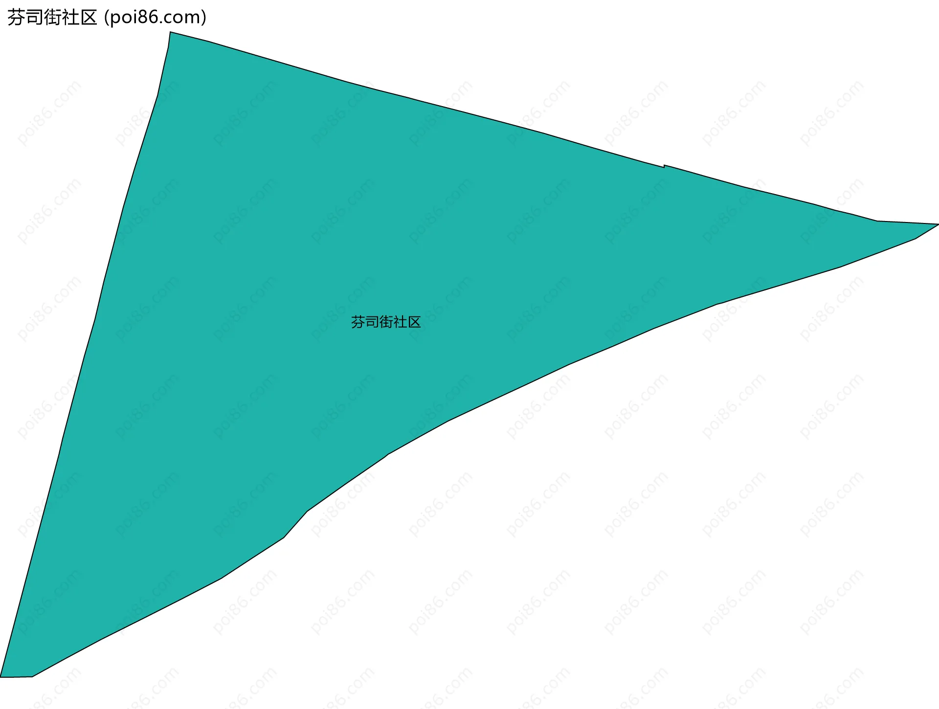 芬司街社区边界地图