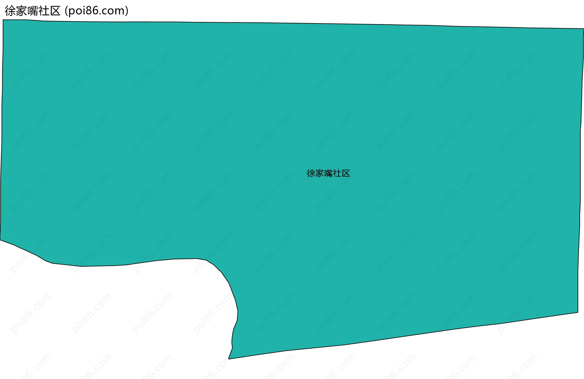 徐家嘴社区边界地图