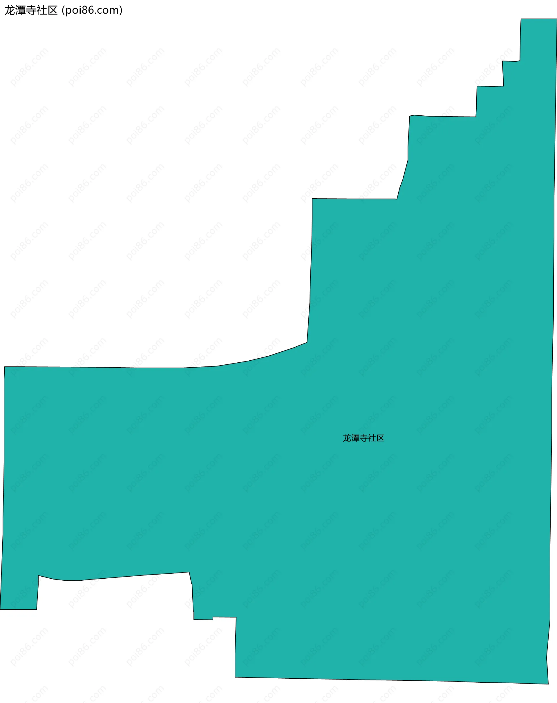 龙潭寺社区边界地图