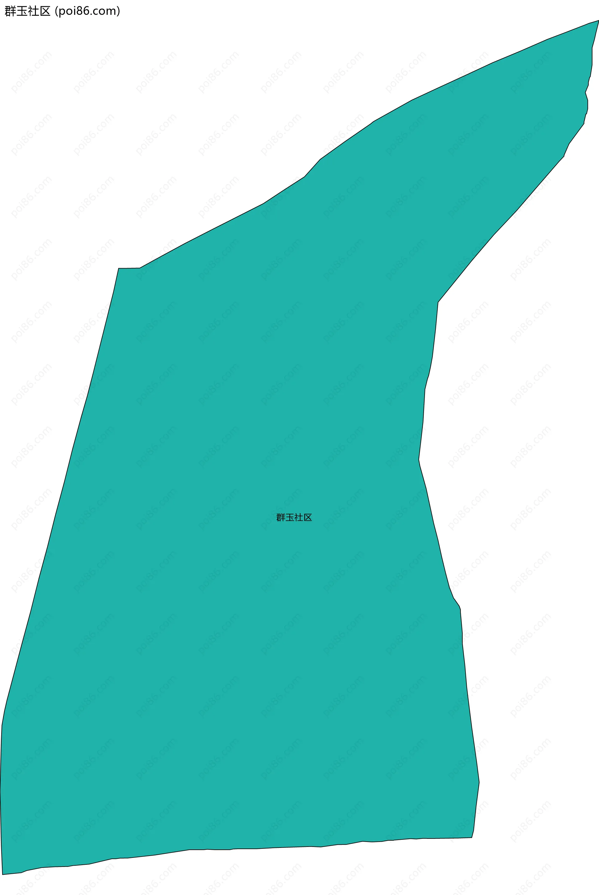 群玉社区边界地图