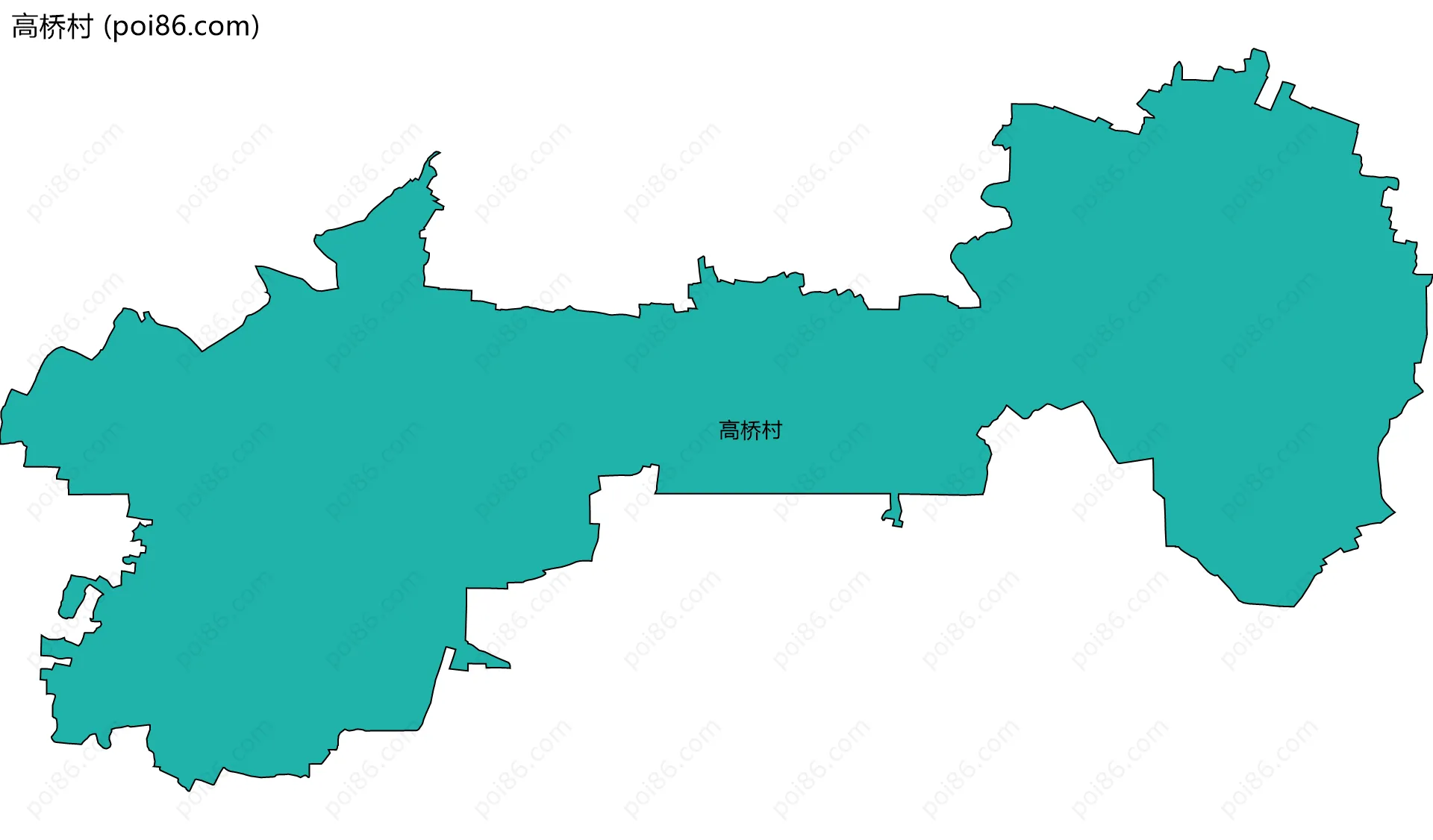 高桥村边界地图