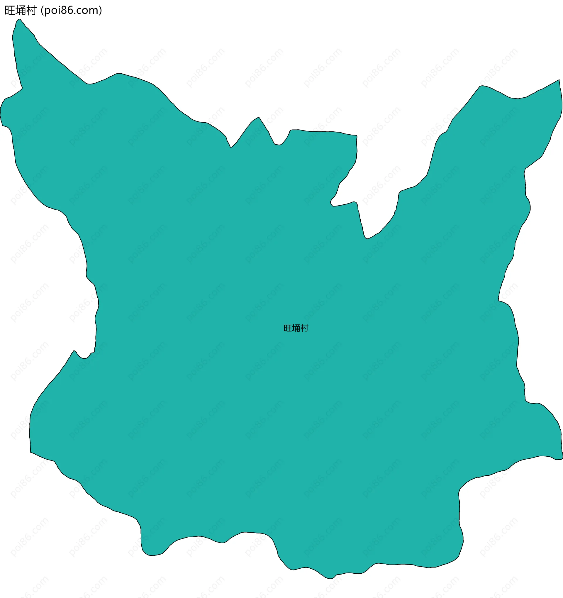 旺埇村边界地图