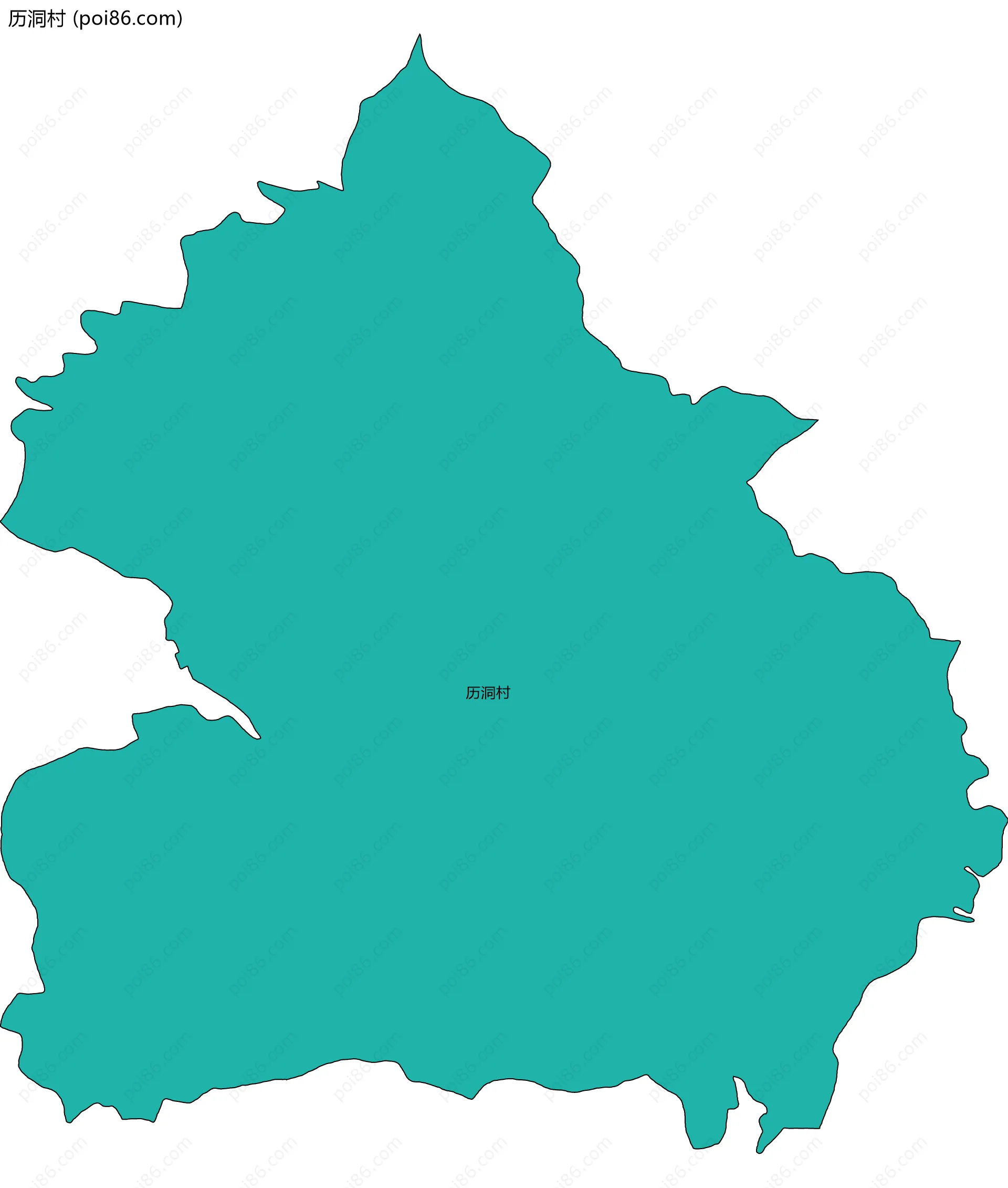 历洞村边界地图