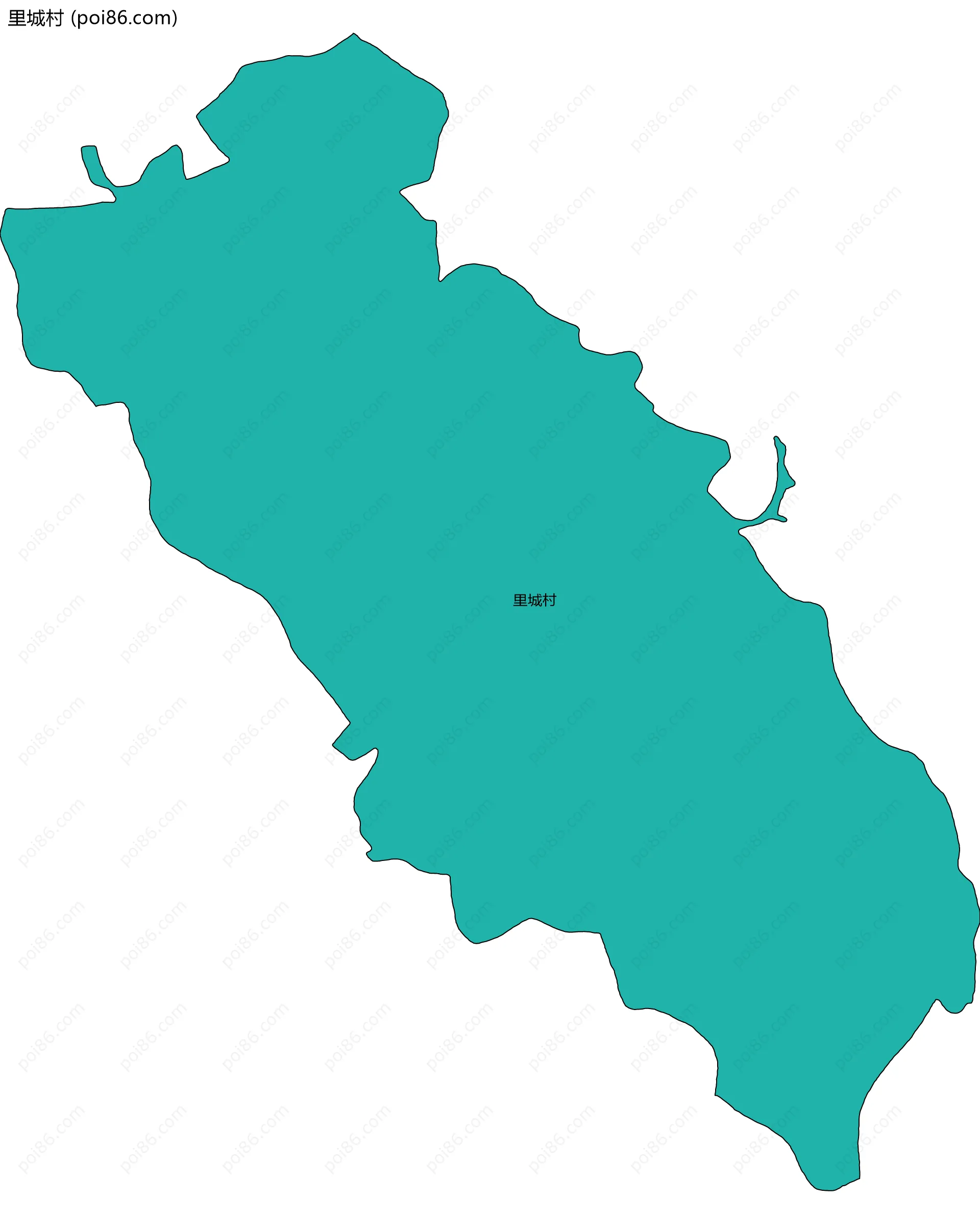 里城村边界地图