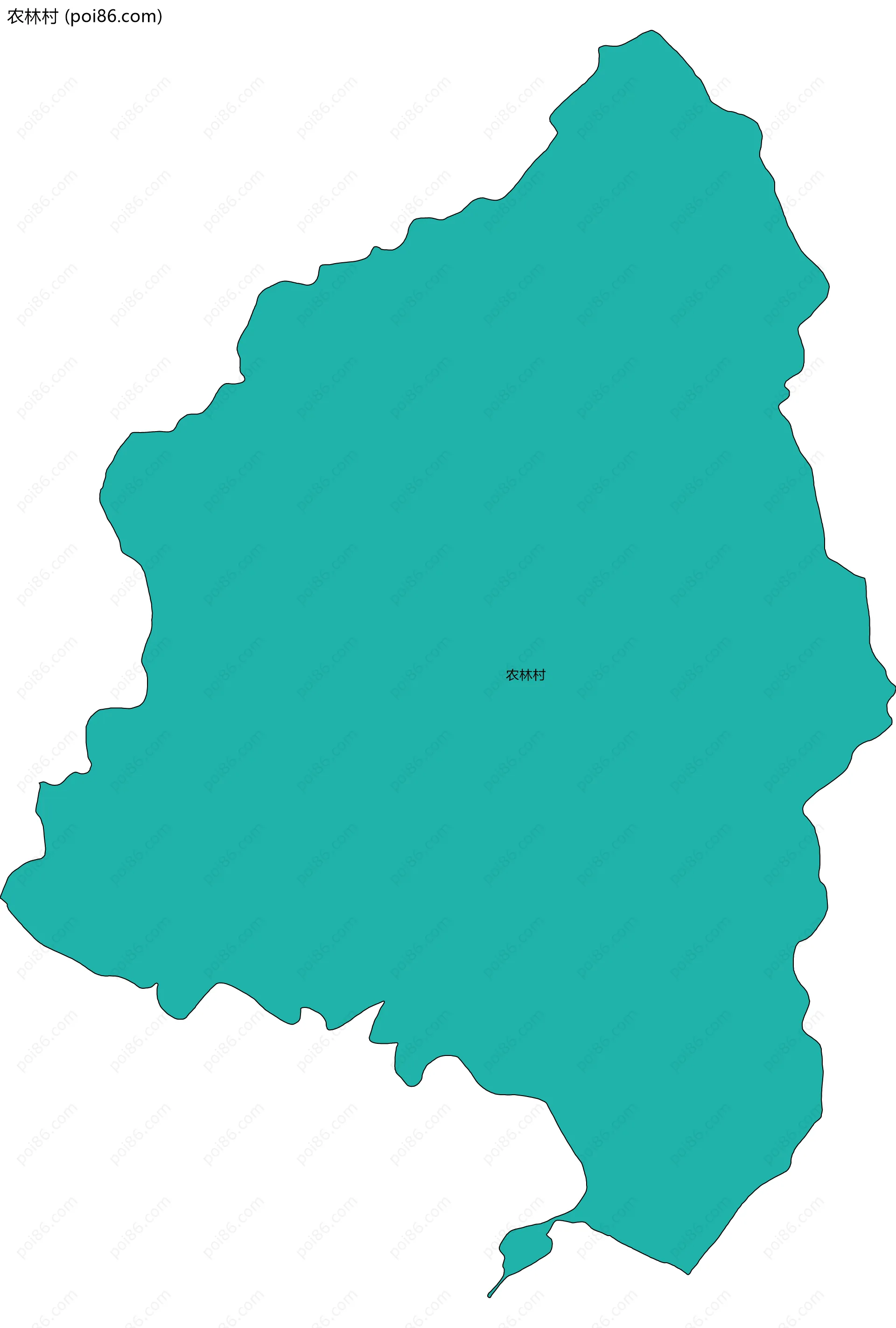 农林村边界地图