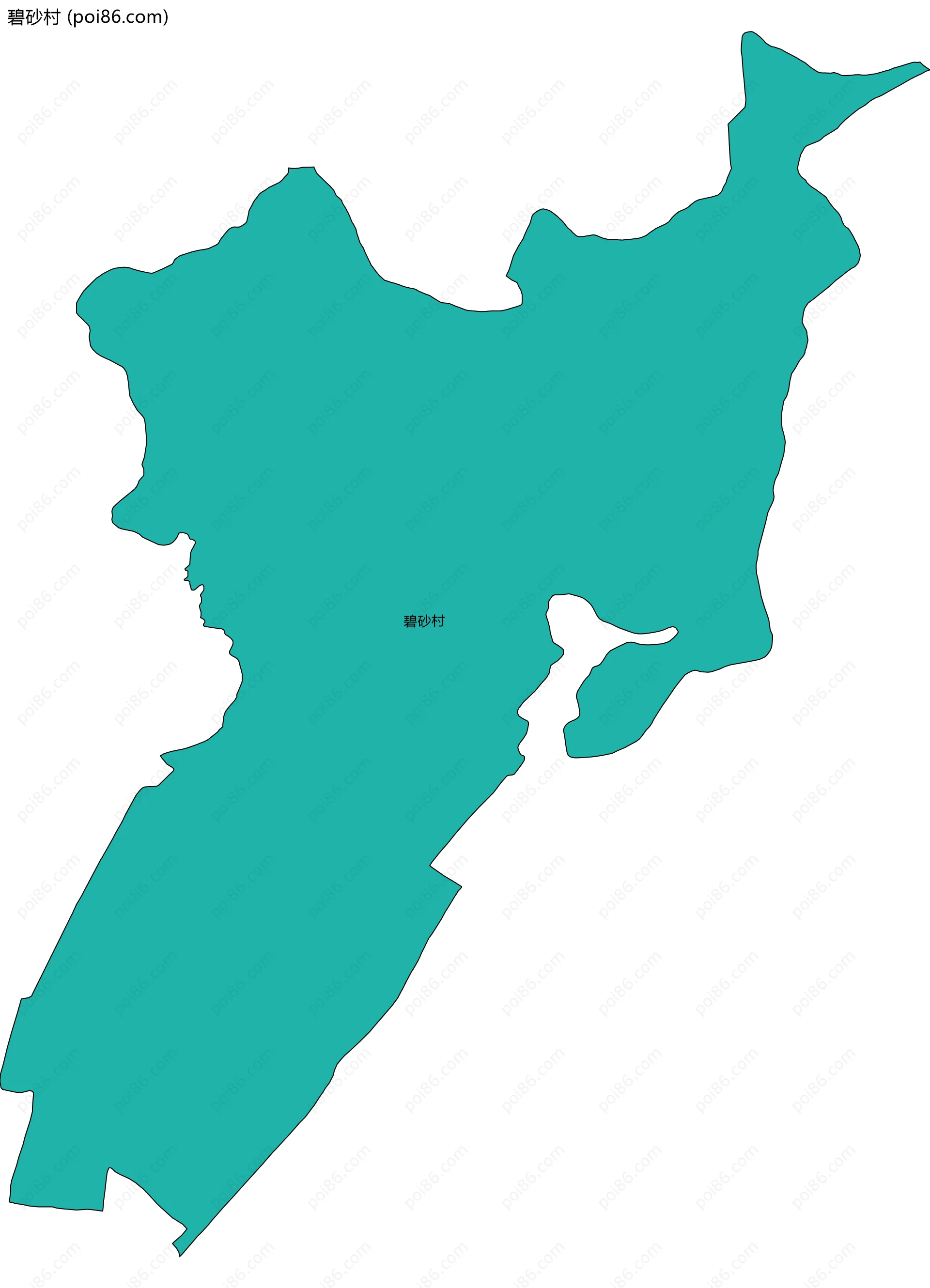 碧砂村边界地图