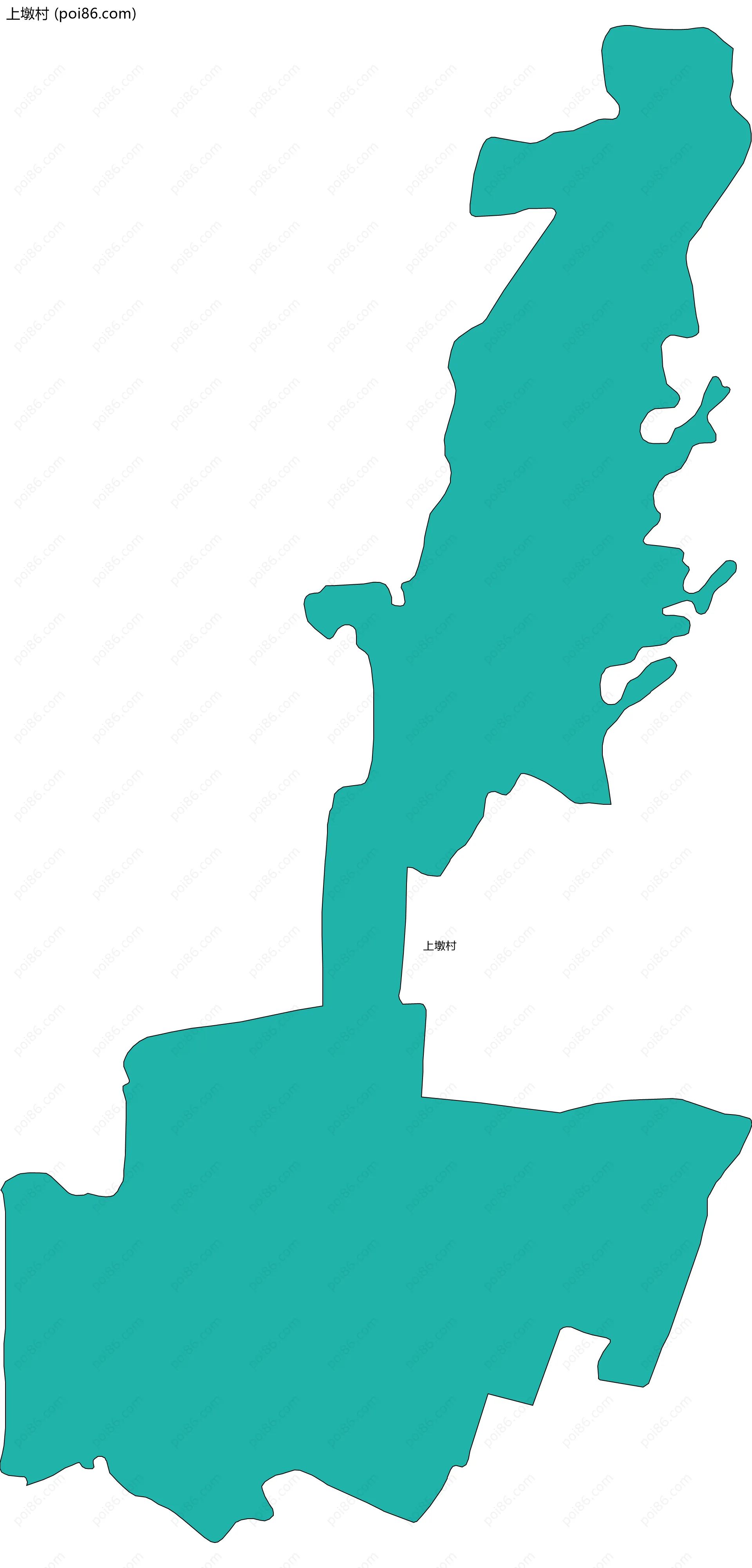 上墩村边界地图