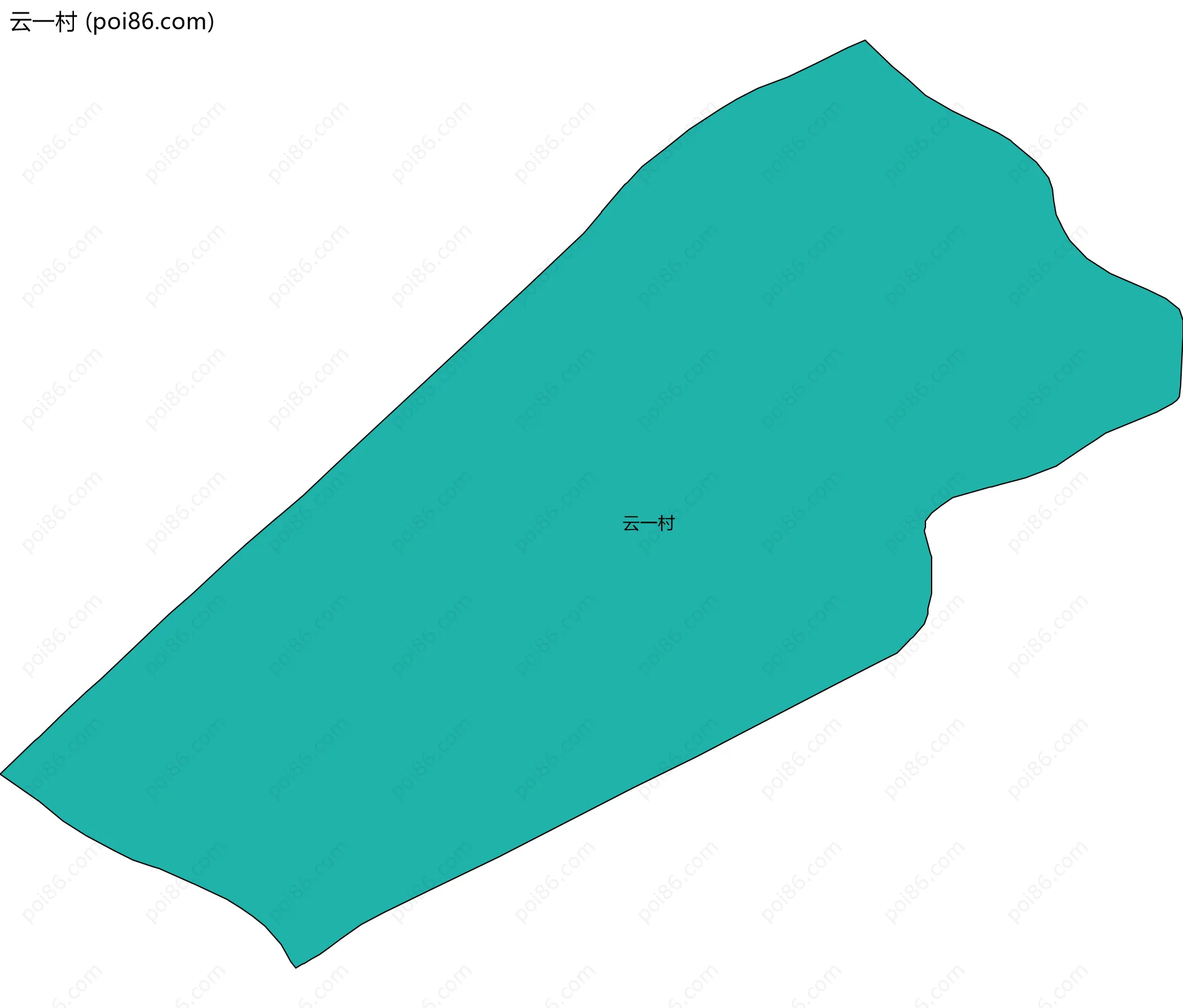 云一村边界地图