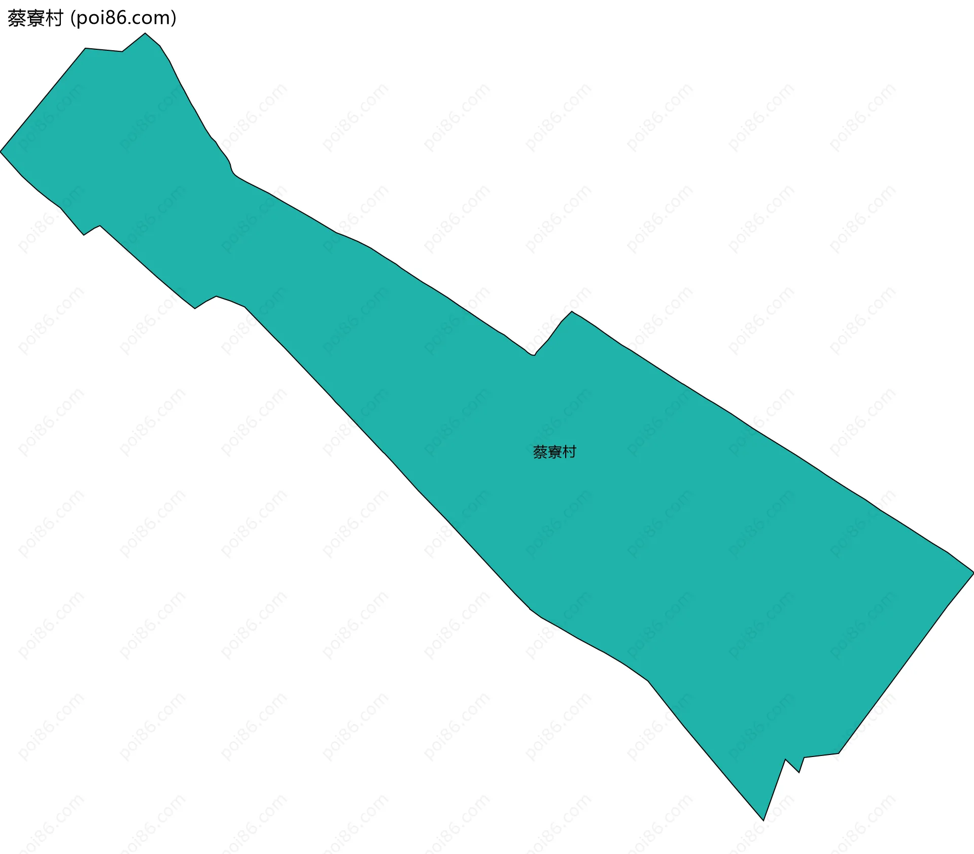 蔡寮村边界地图