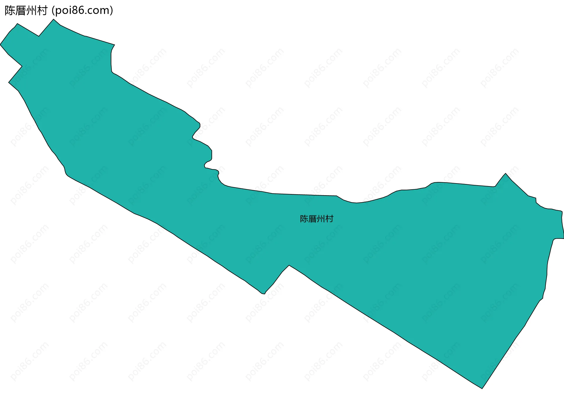 陈厝州村边界地图