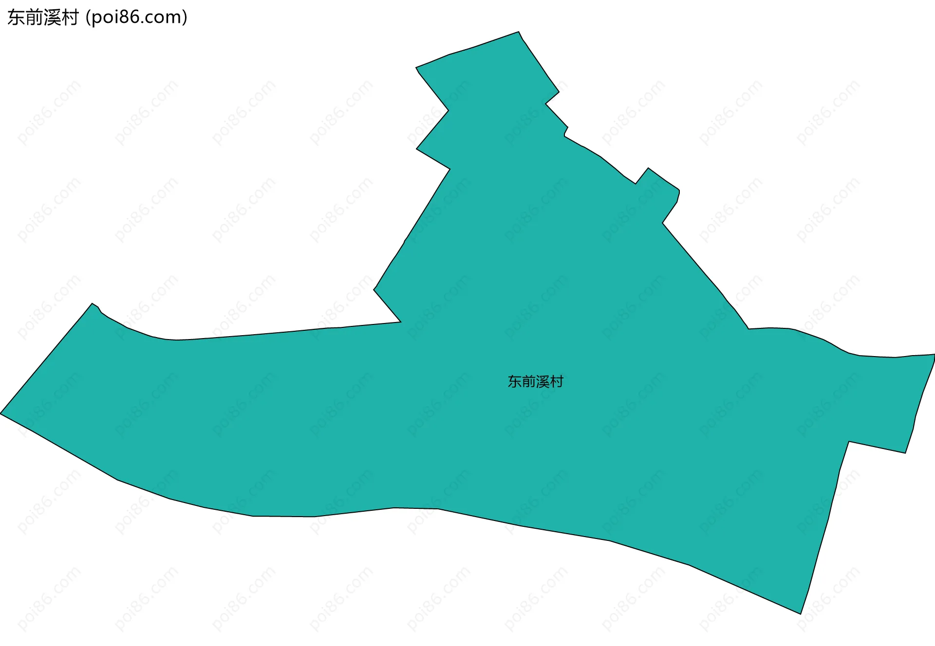 东前溪村边界地图