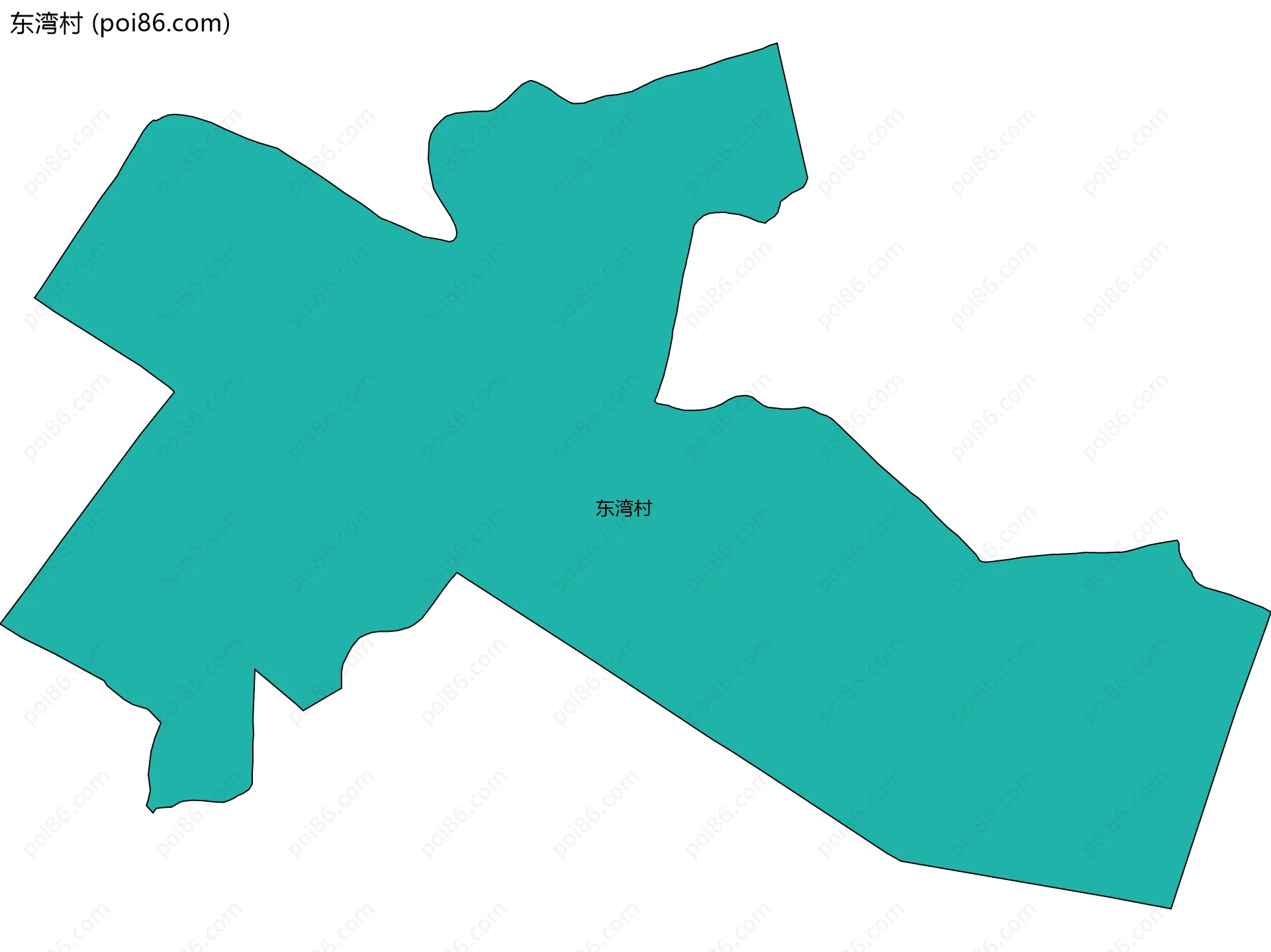 东湾村边界地图