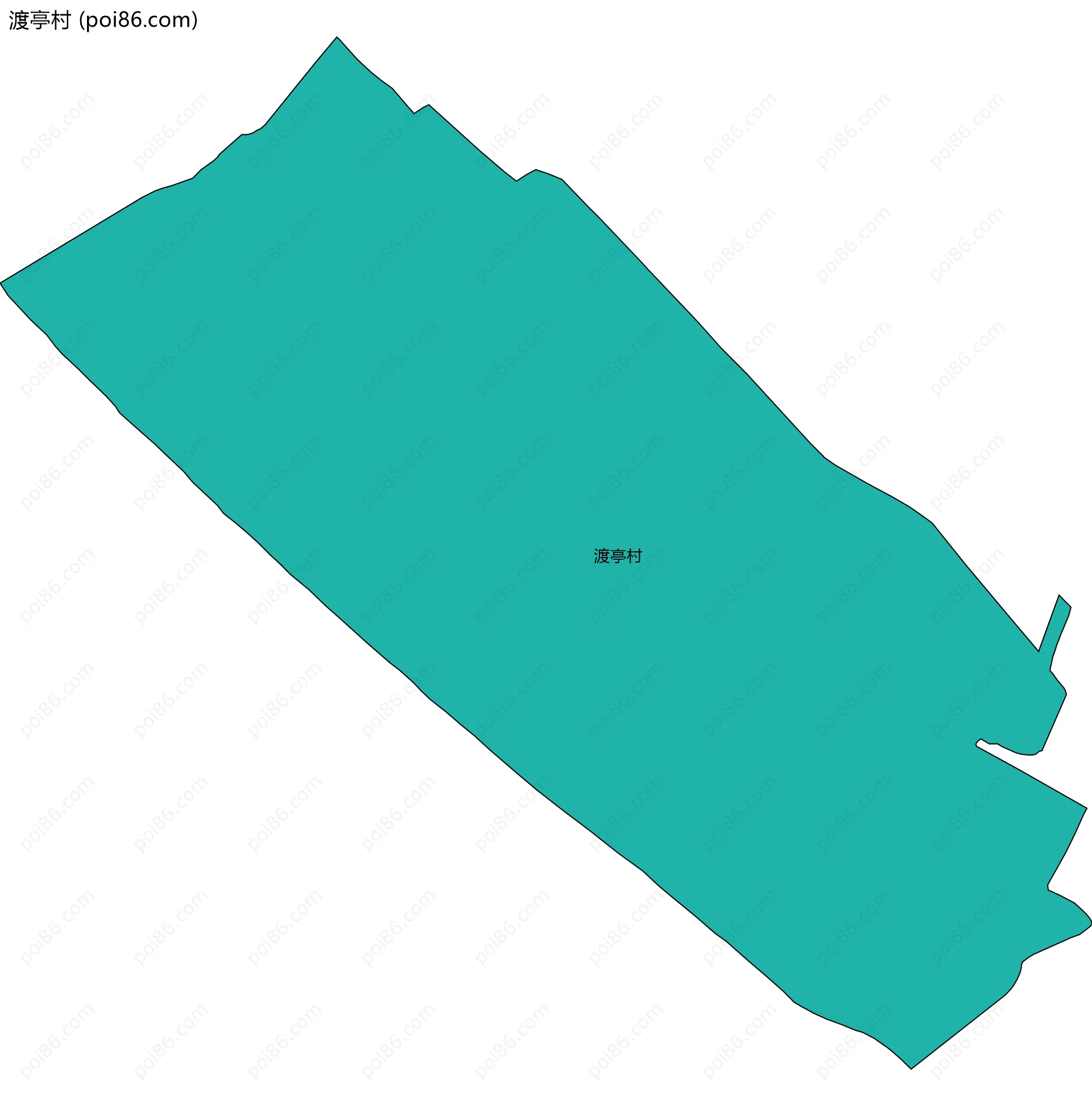 渡亭村边界地图