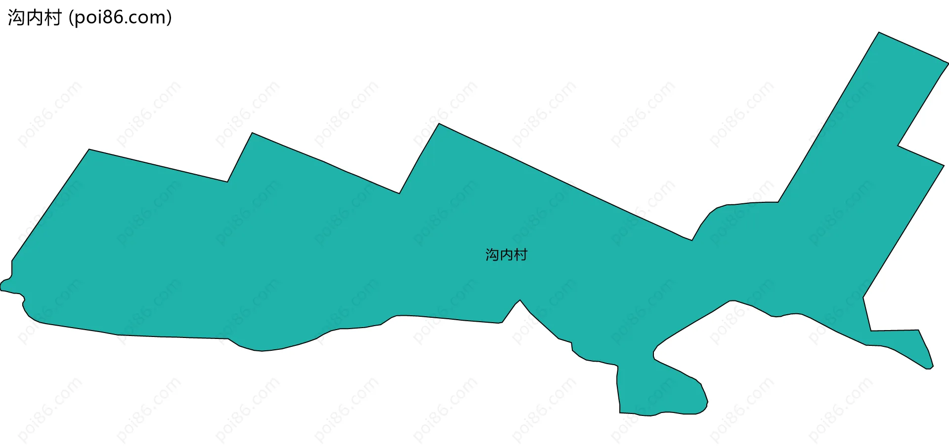 沟内村边界地图