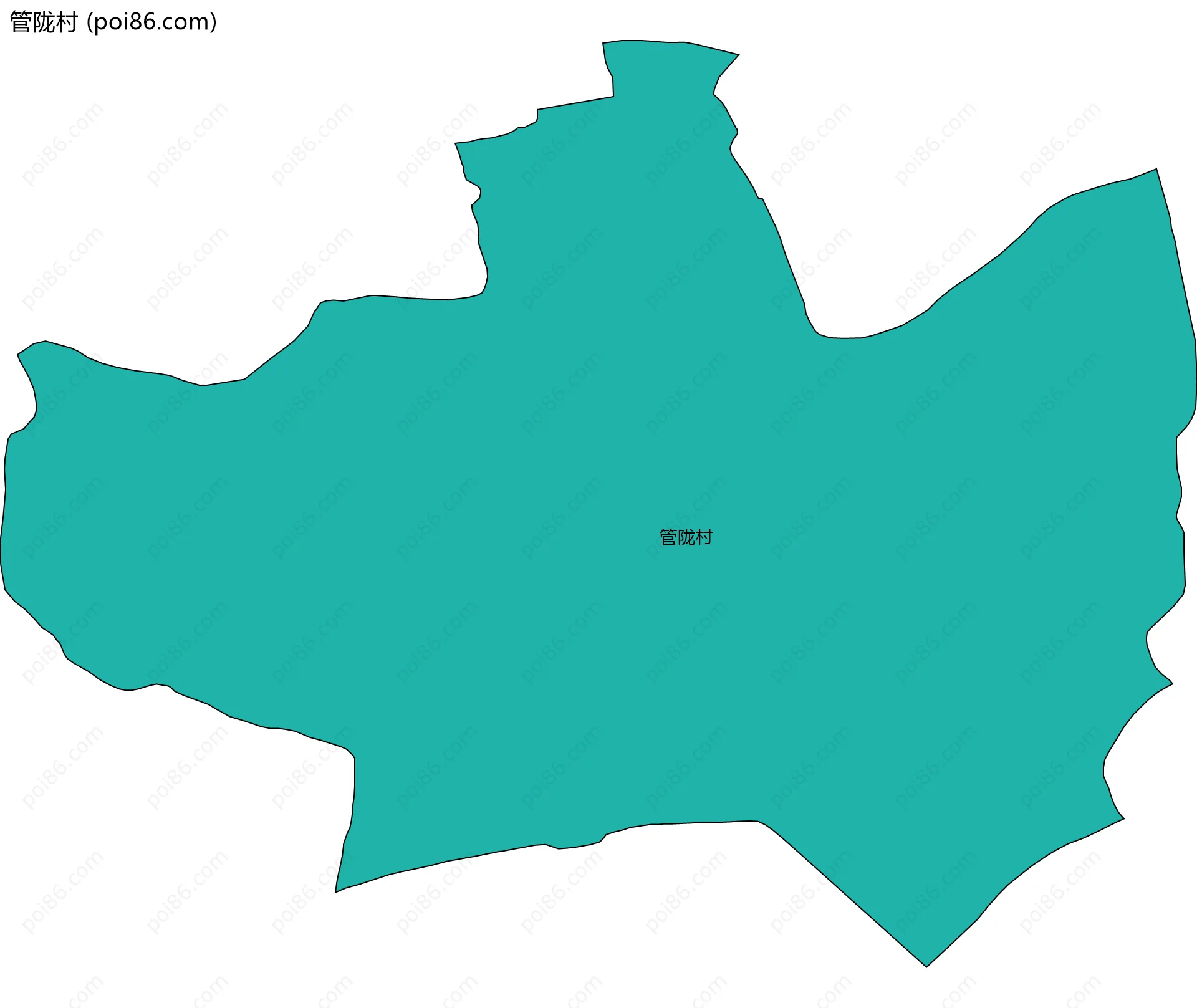 管陇村边界地图