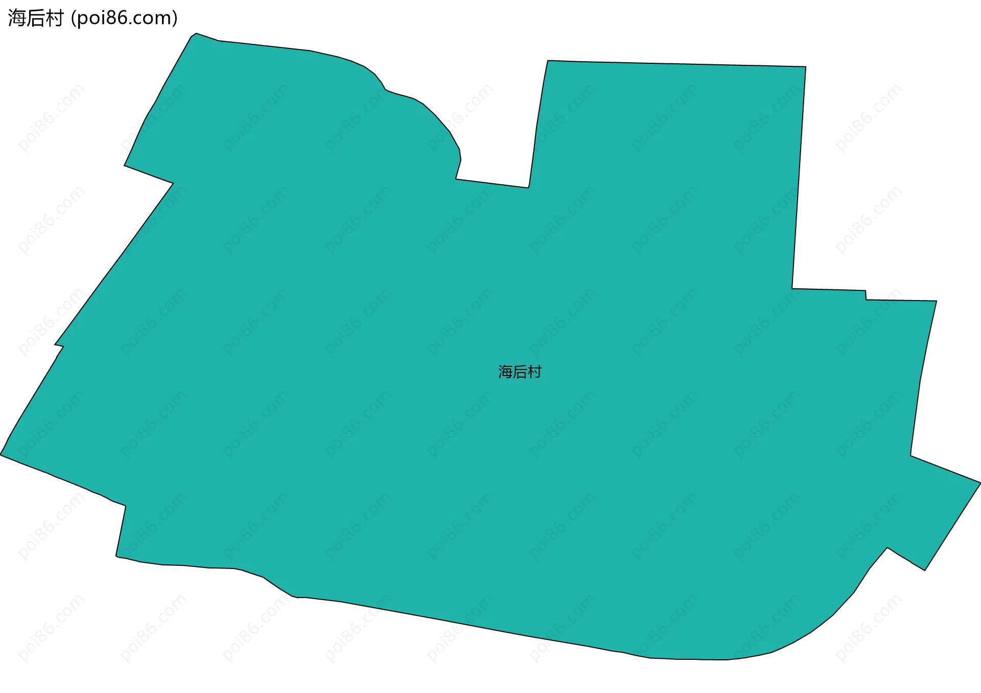 海后村边界地图