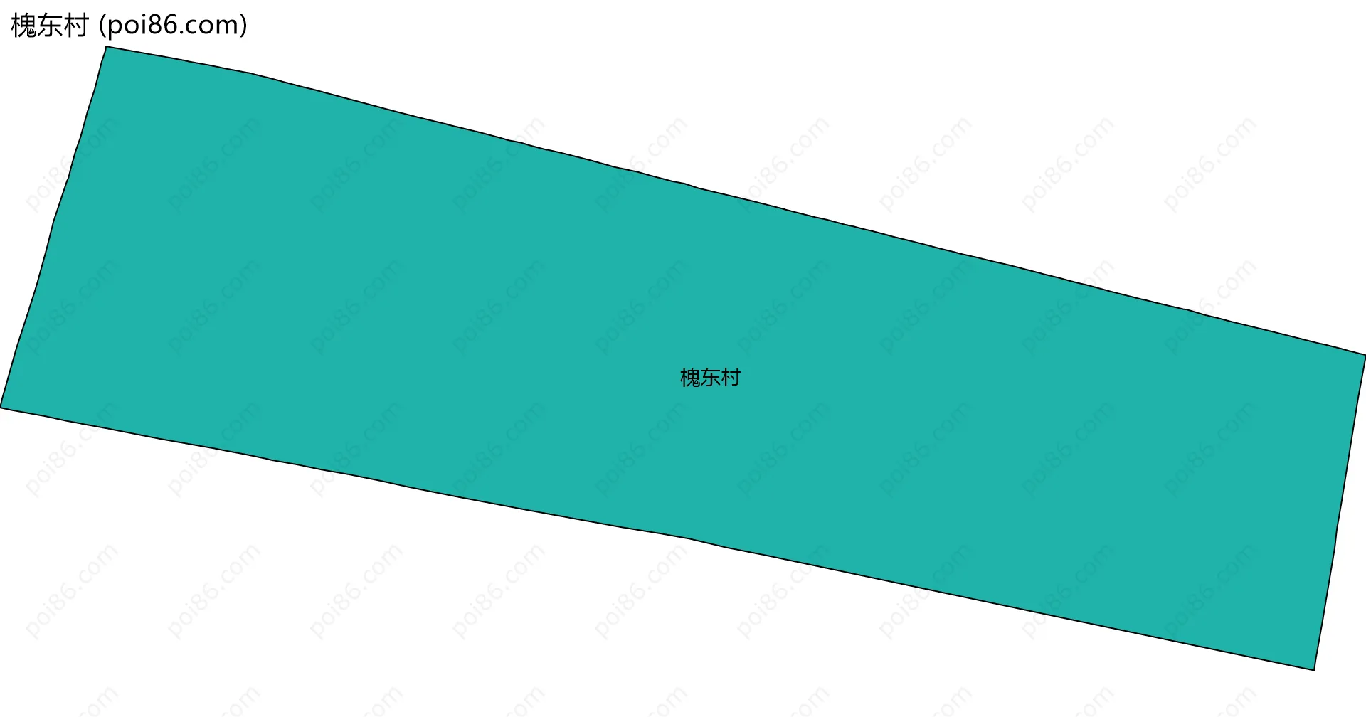 槐东村边界地图