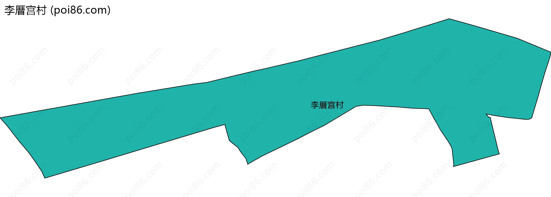 李厝宫村边界地图