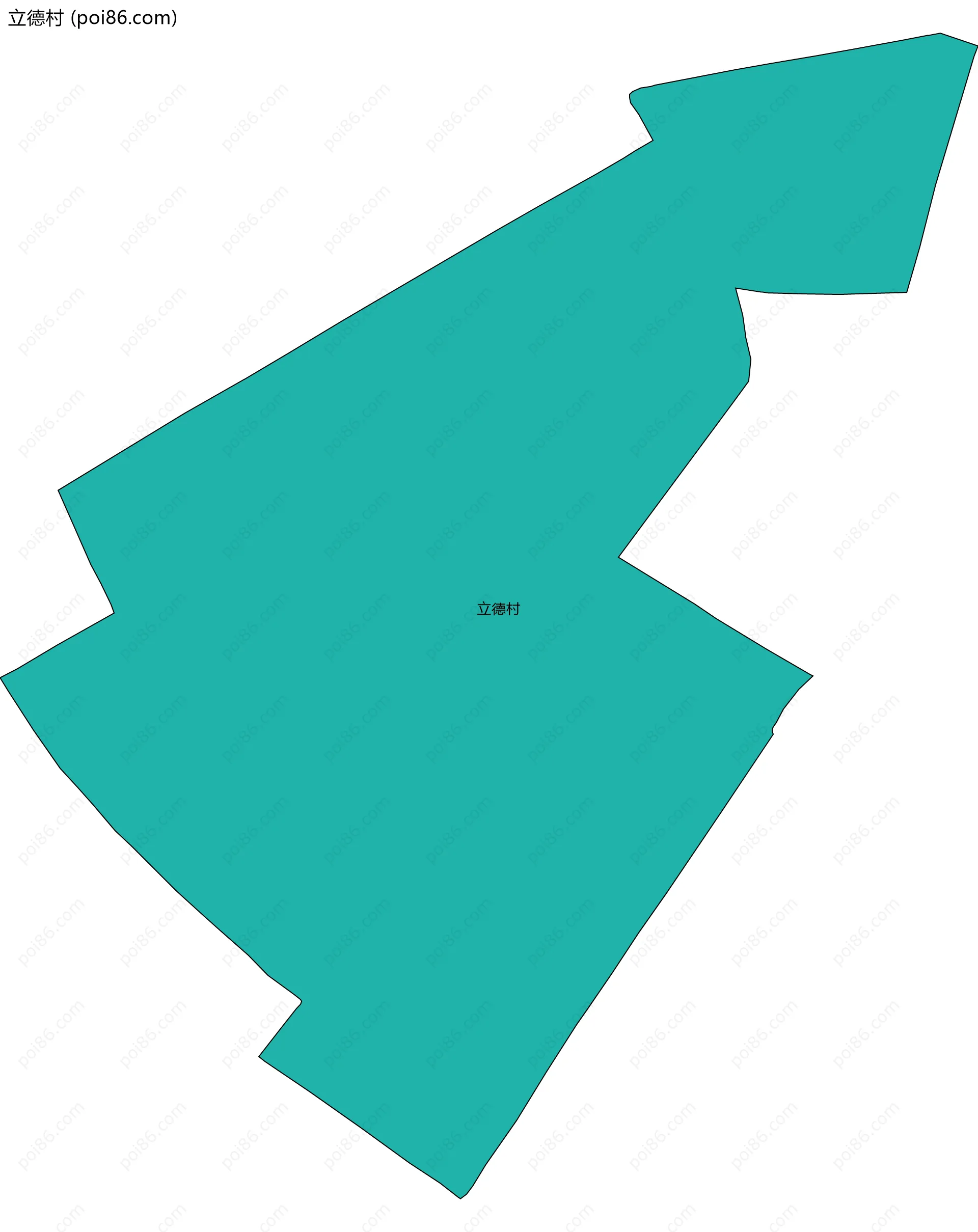 立德村边界地图