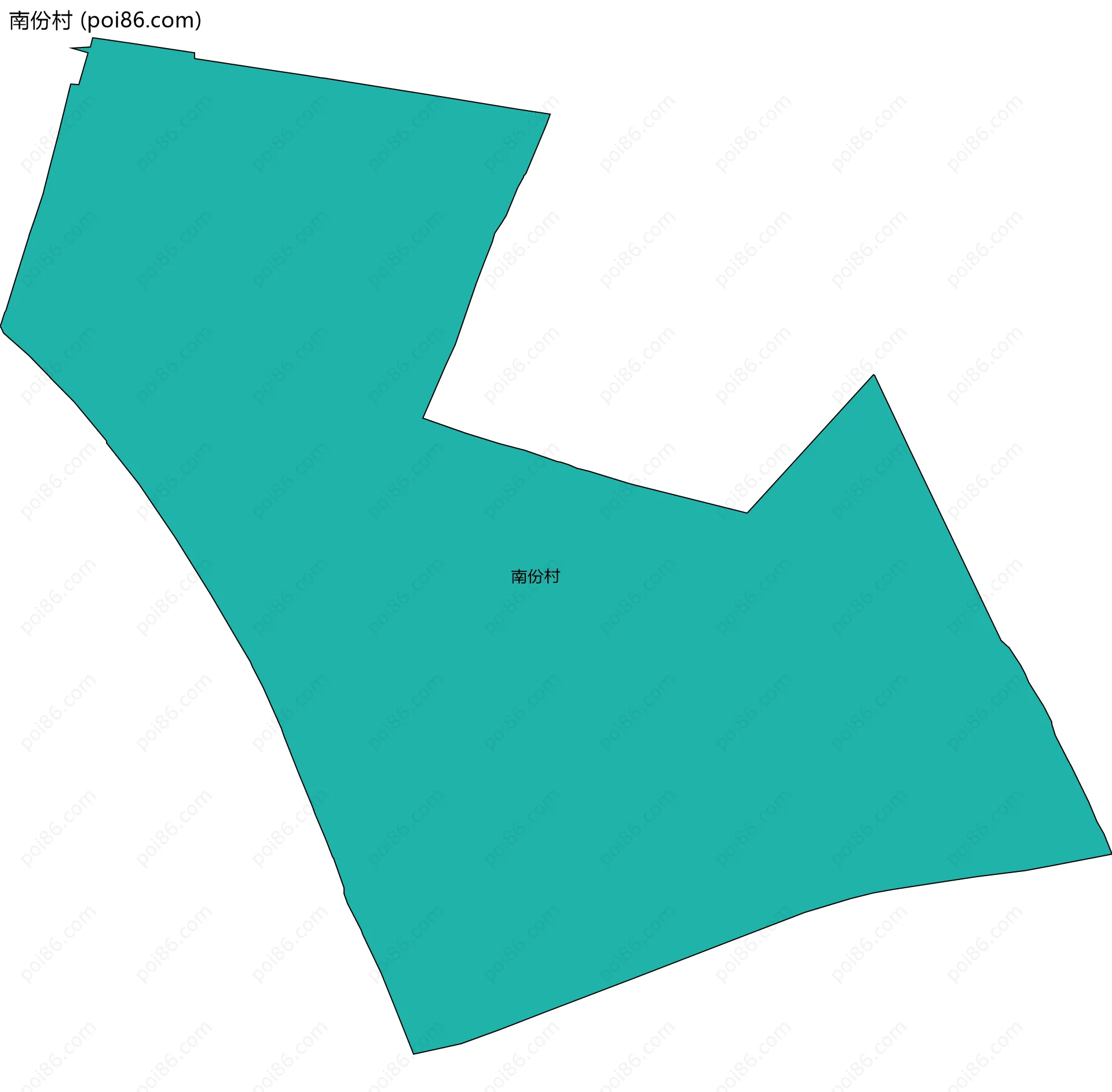 南份村边界地图