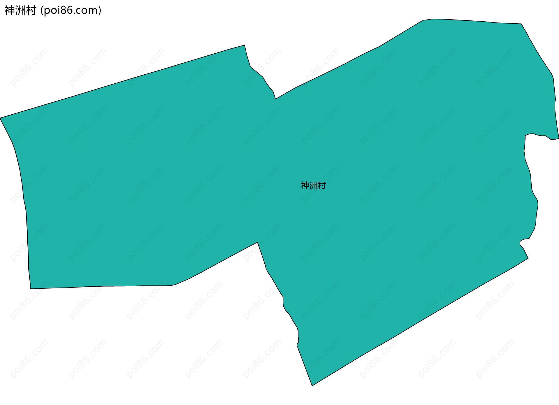 神洲村边界地图