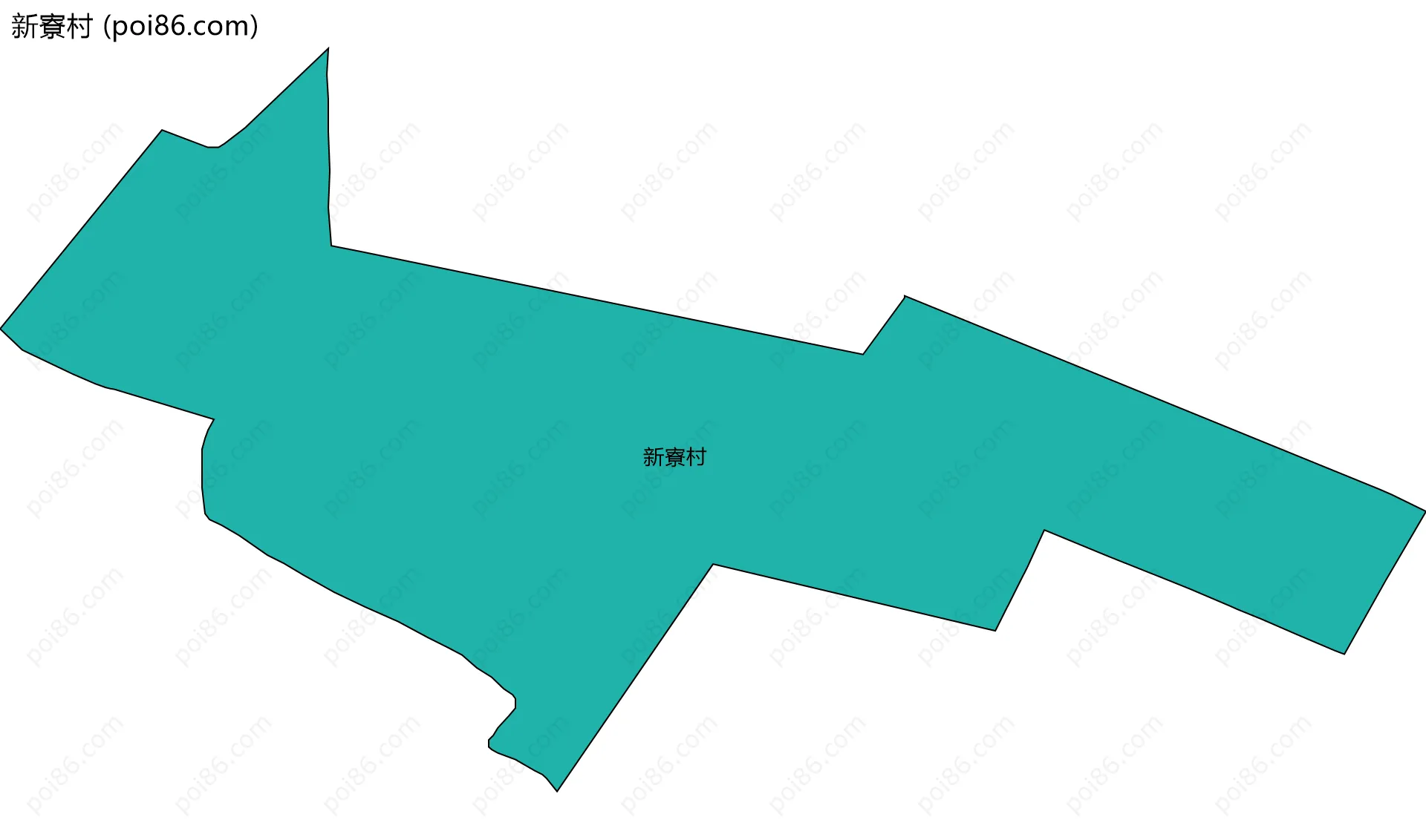 新寮村边界地图