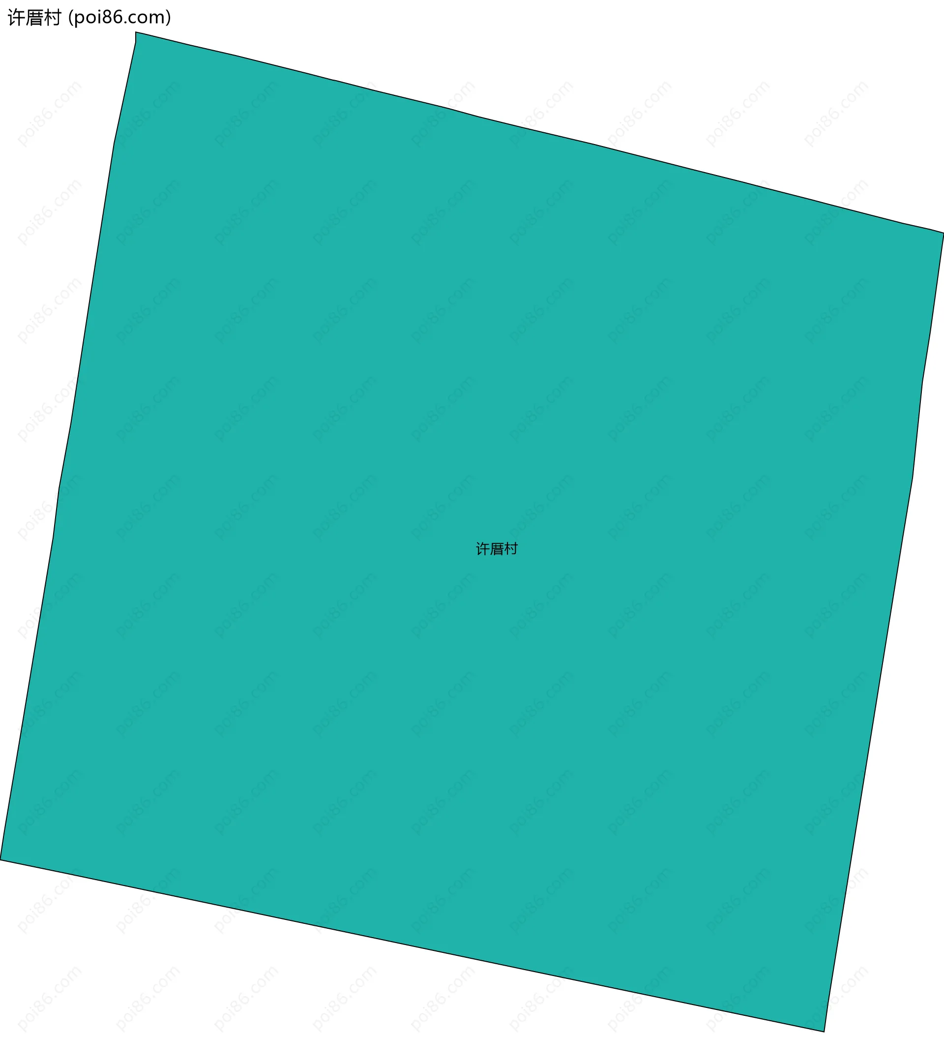 许厝村边界地图