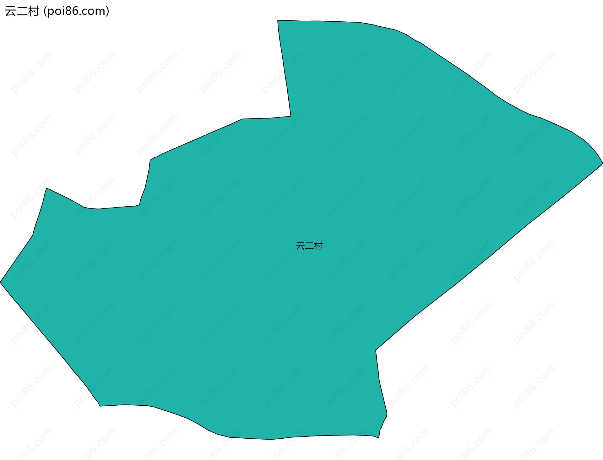 云二村边界地图