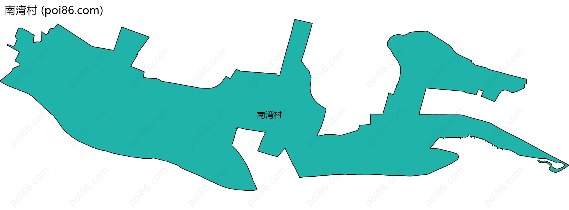 南湾村边界地图