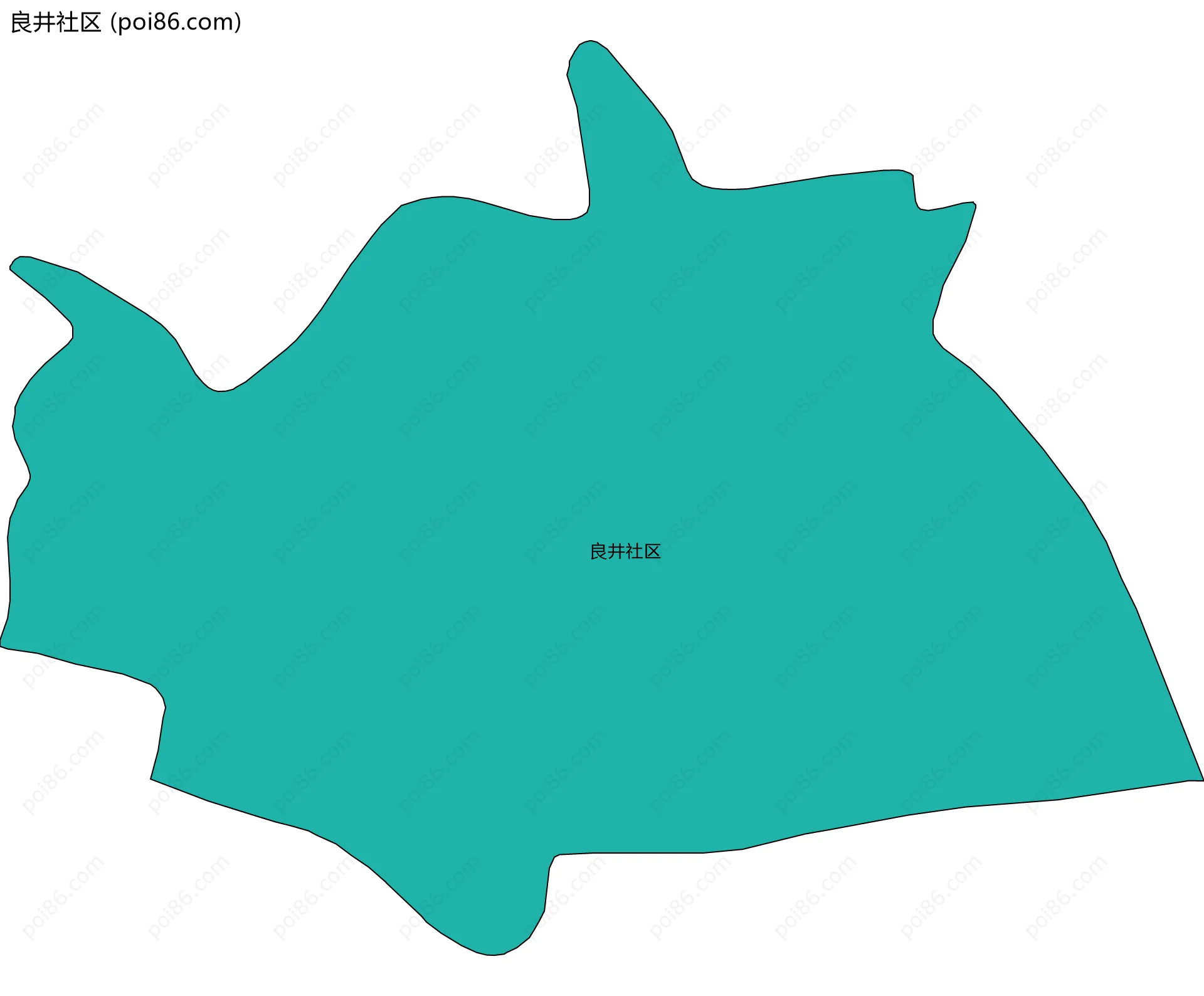 良井社区边界地图