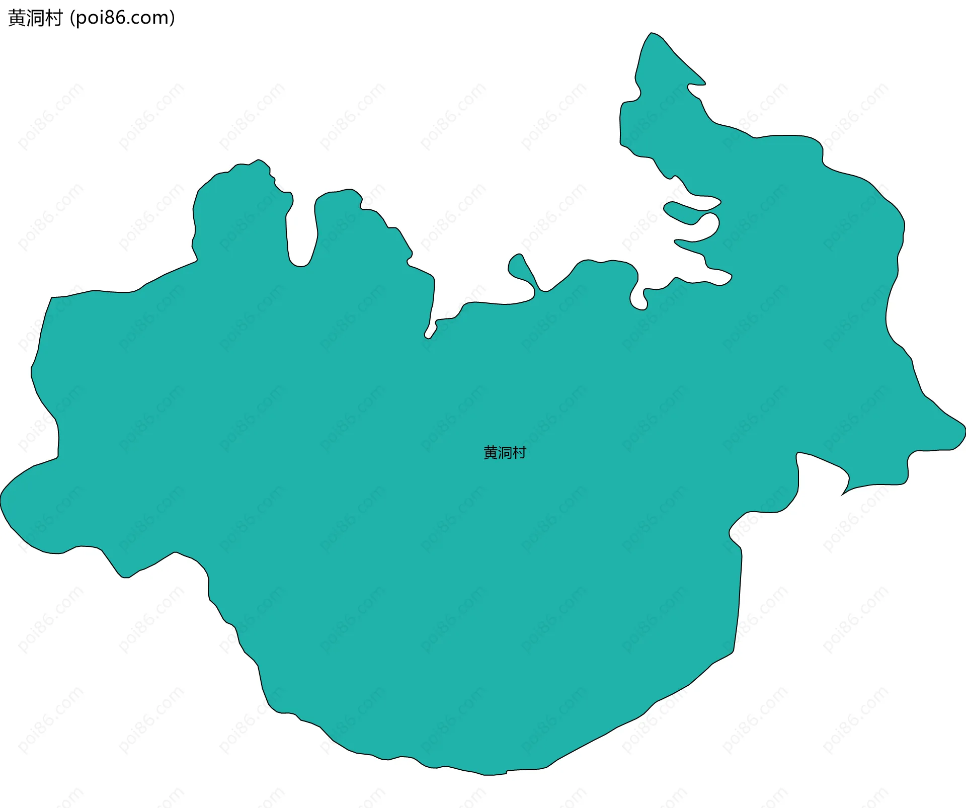 黄洞村边界地图