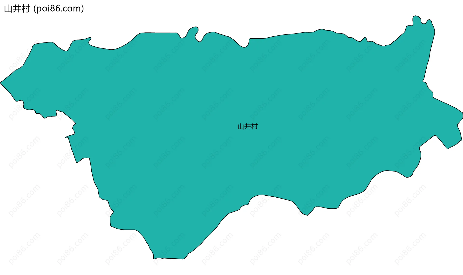 山井村边界地图