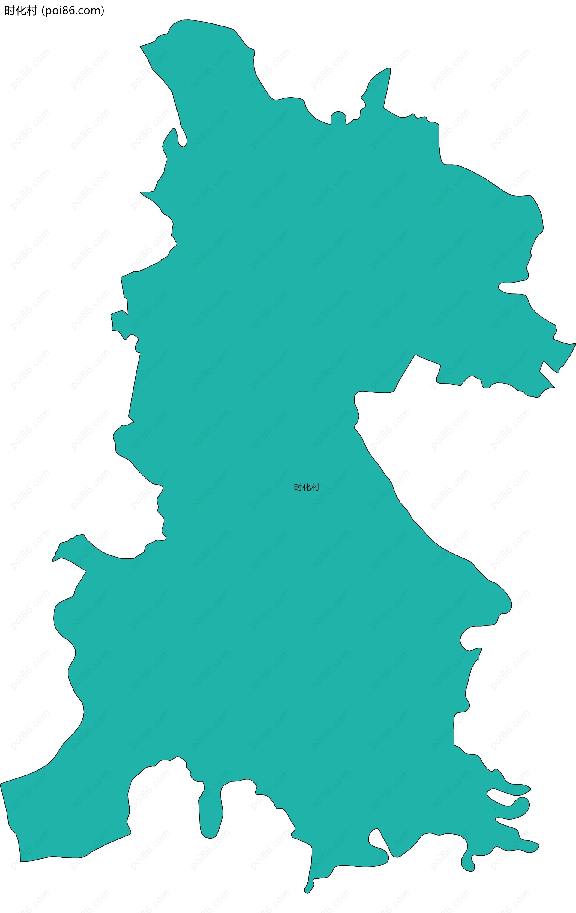 时化村边界地图