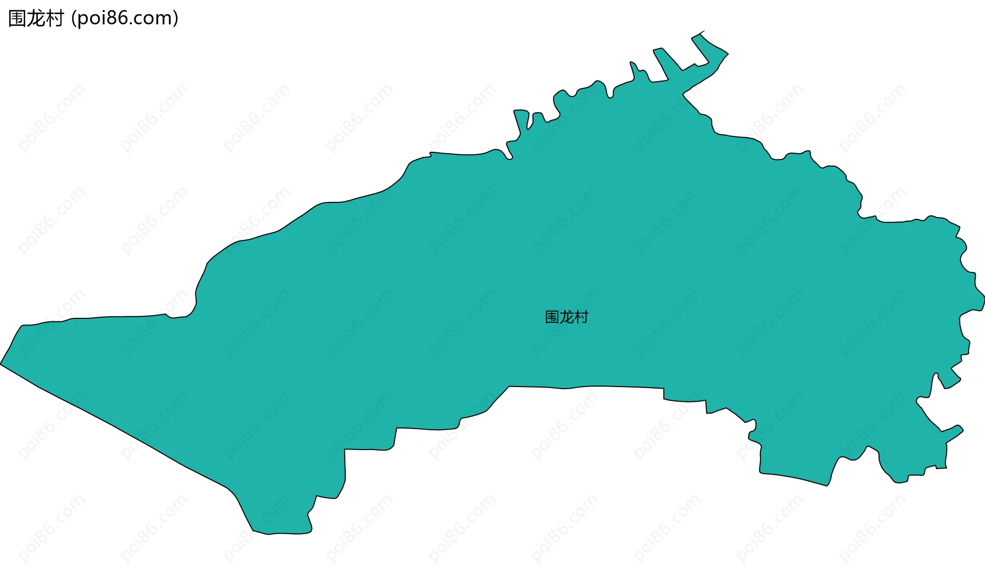 围龙村边界地图