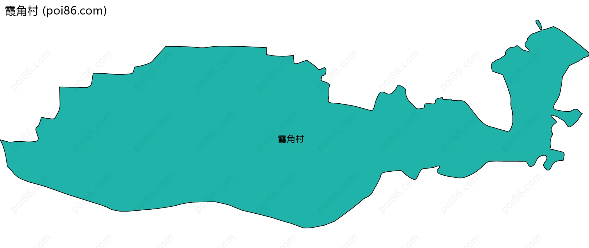 霞角村边界地图