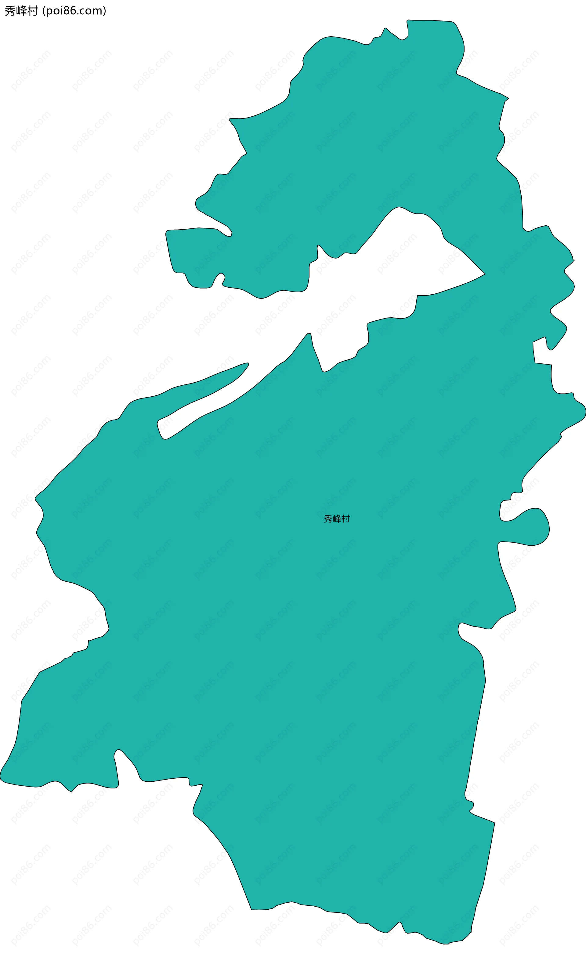 秀峰村边界地图