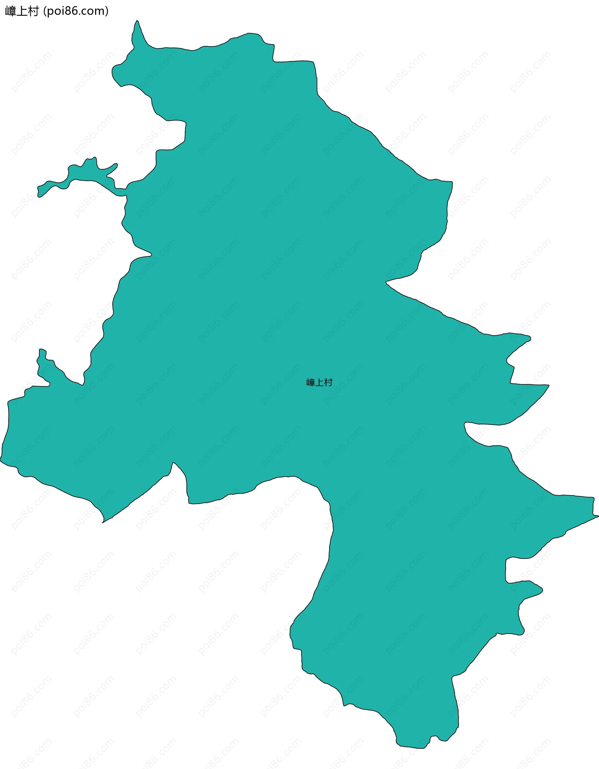 嶂上村边界地图