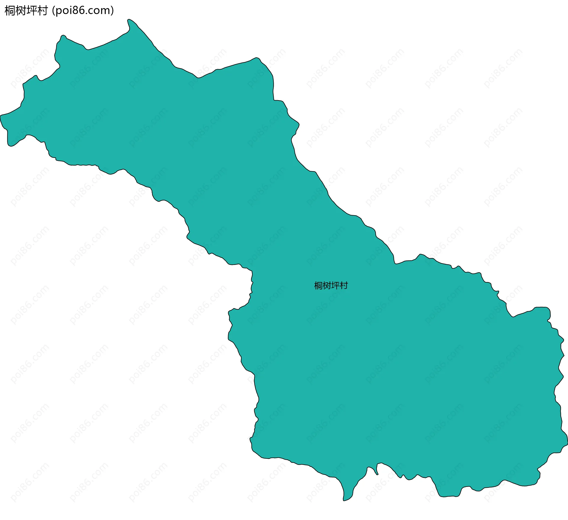 桐树坪村边界地图