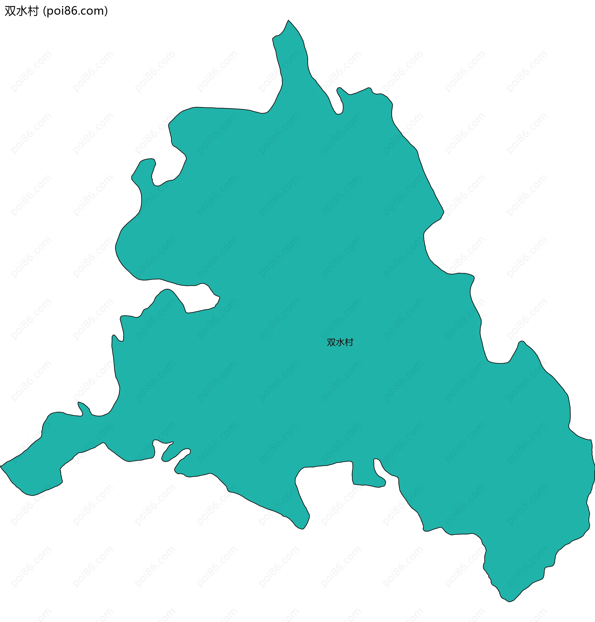 双水村边界地图