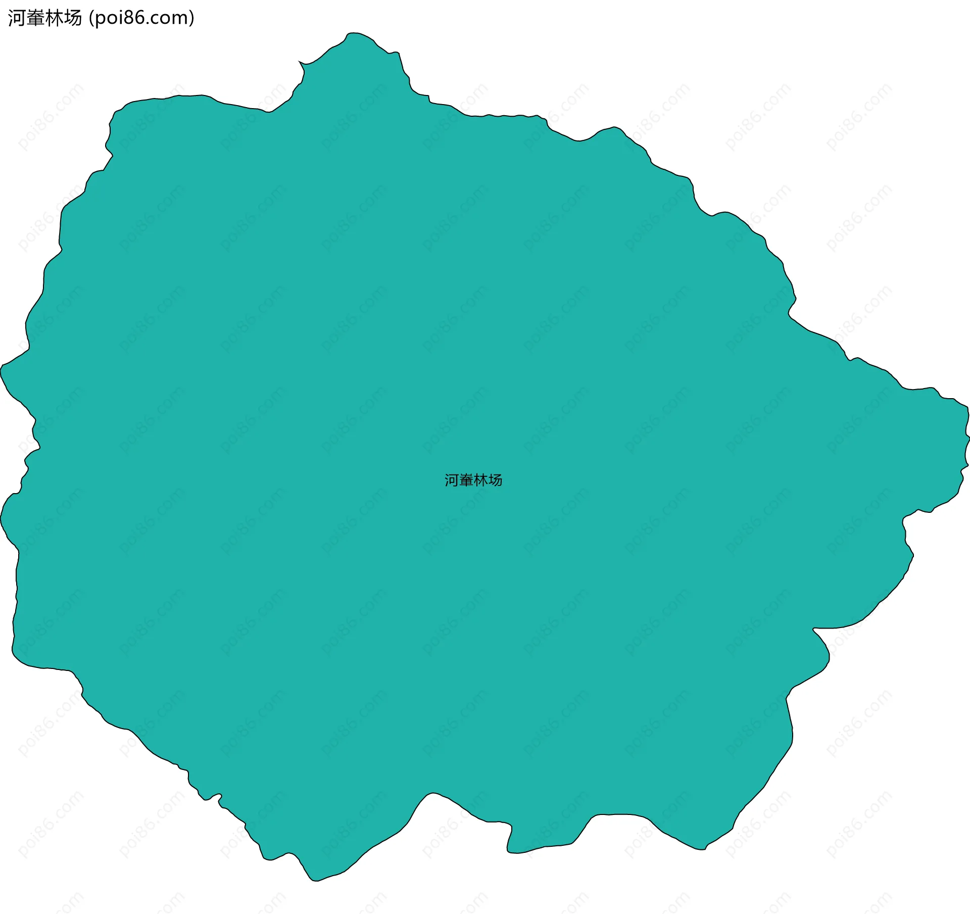 河輋林场边界地图