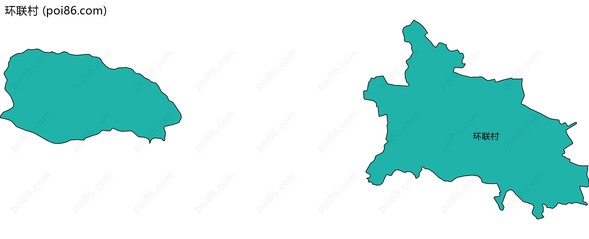 环联村边界地图