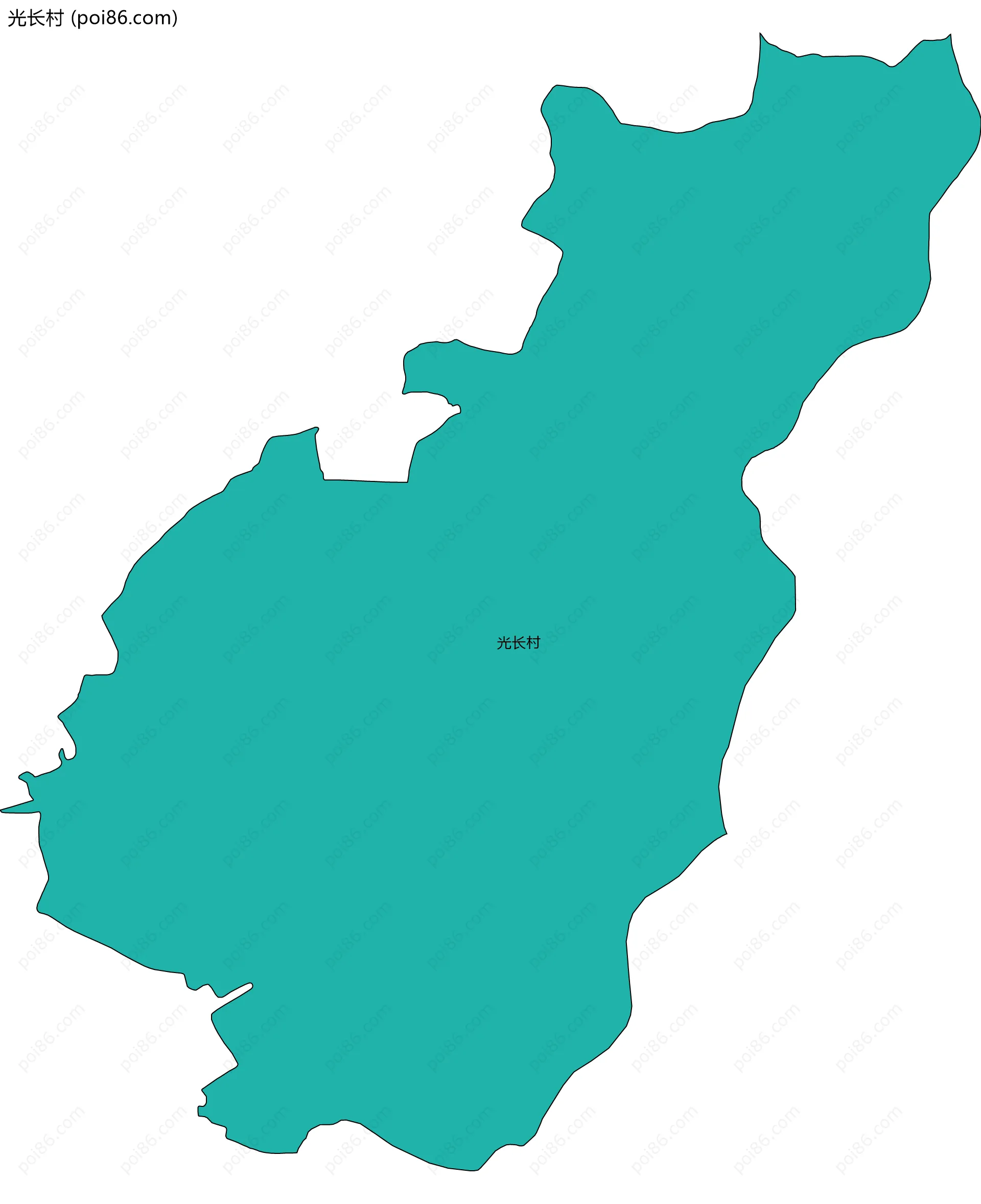 光长村边界地图