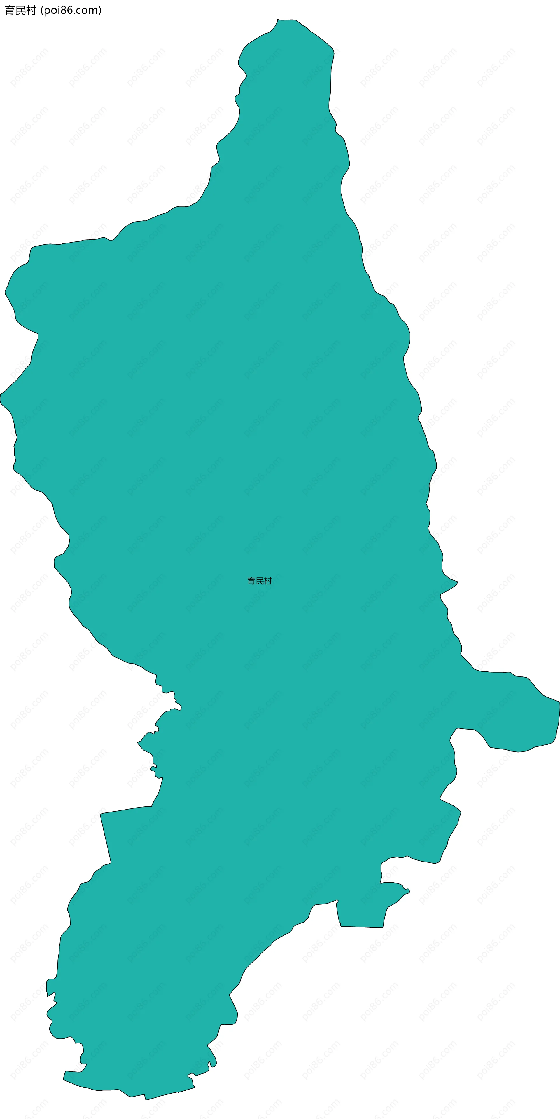 育民村边界地图