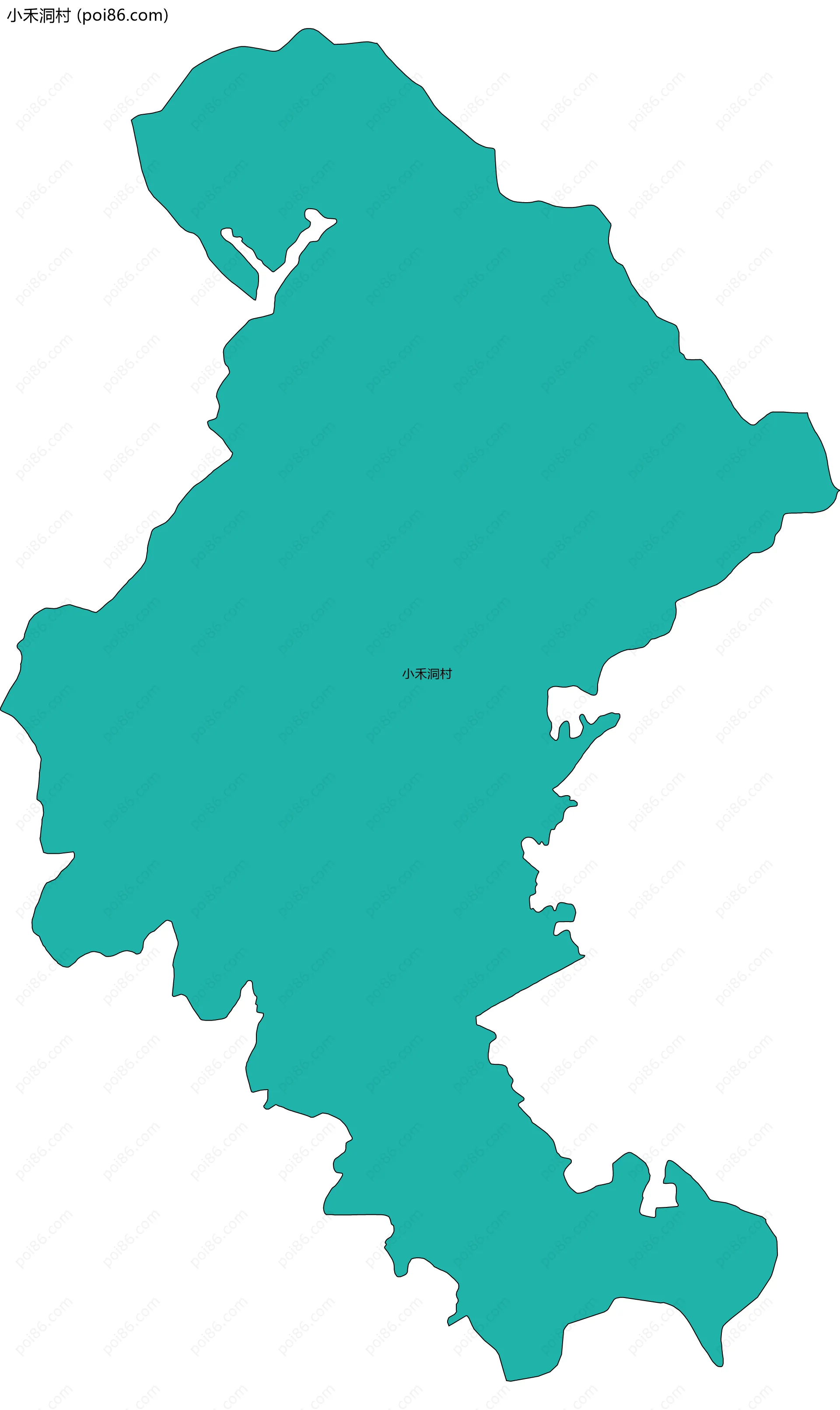 小禾洞村边界地图